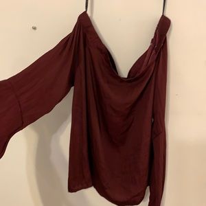 Silky off the shoulder top